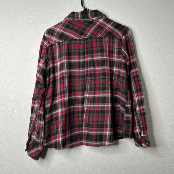 Woolrich Oxbow Bend Plaid Flannel Shirt Jacket Women’s Medium Red Black - Picture 9 of 13